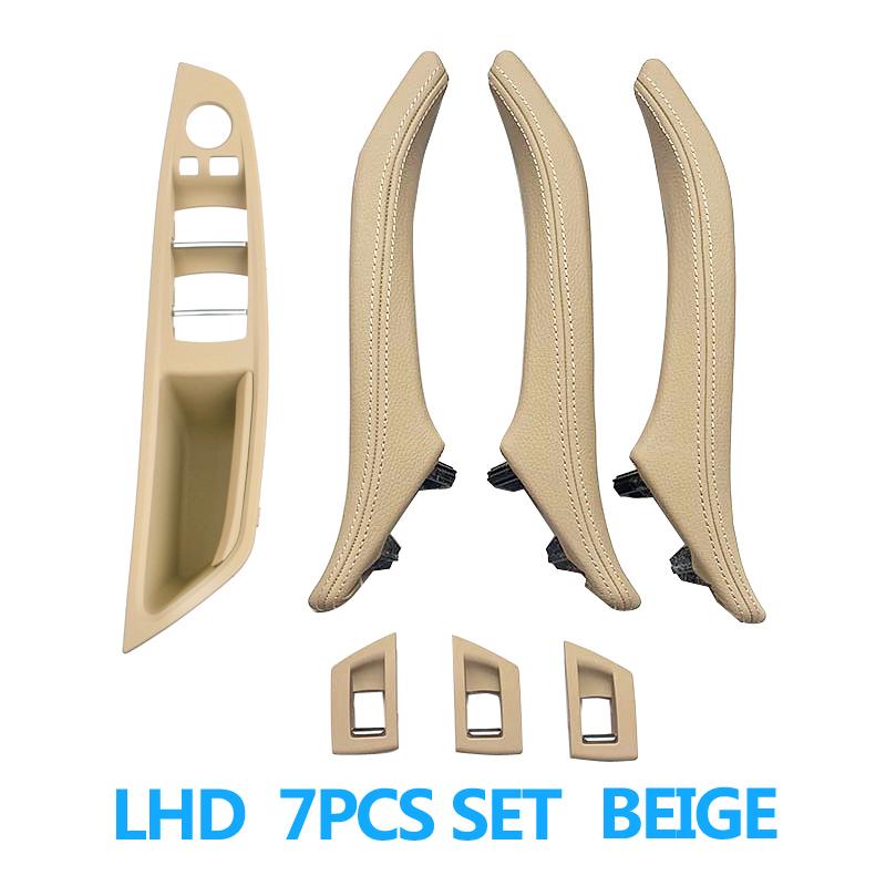 LHD RHD 6 цветов 7 шт. кожаные ручки для межкомнатных дверей замена для BMW 5 серии F10 F11 F18 520 523 525 528 530