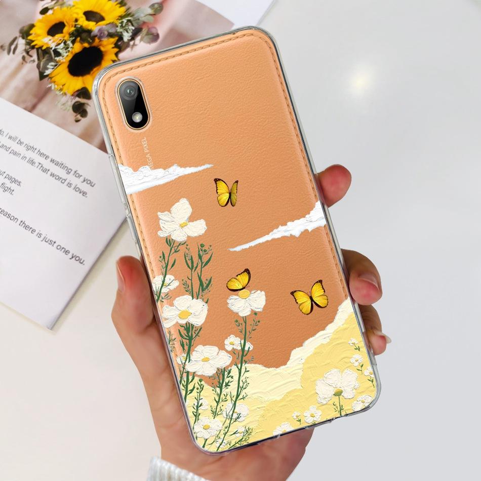 For Huawei Y5 2019 Phone Case Huawei Y5 (2019) AMN-LX9 LX1 LX2 LX3 Fashion Painted Soft Silicone TPU Slim Back Cover