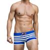 Мужские купальники темно-синие полосатые боксеры для плавания