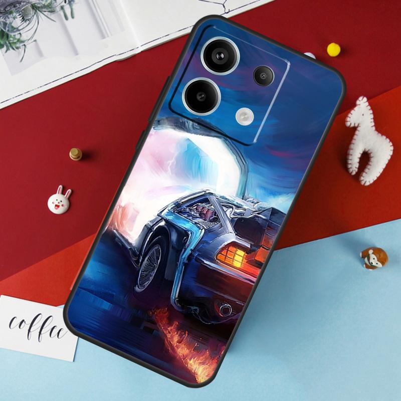 Back To The Future Time Machine Case For Xiaomi Redmi Note 13 Pro 14 12 11 10 9 11S 12S Redmi 10C 12C 13C 14C 15C 15 Cover