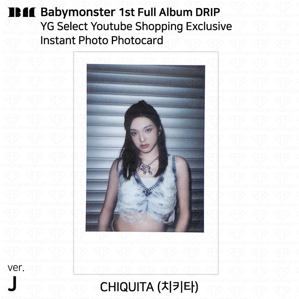 BABYMONSTER 1-й полноформатный альбом DRIP YG Select Youtube Shopping Эксклюзивная фотокарточка