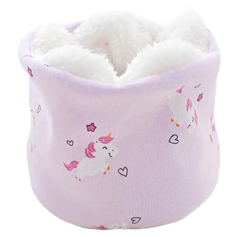 Новый Плюшевый Детский Шарф Весна Осень Зима Детский Теплый Шейный Платок Толстый Детский Воротник для Мальчиков Девочек Детская Буфанда