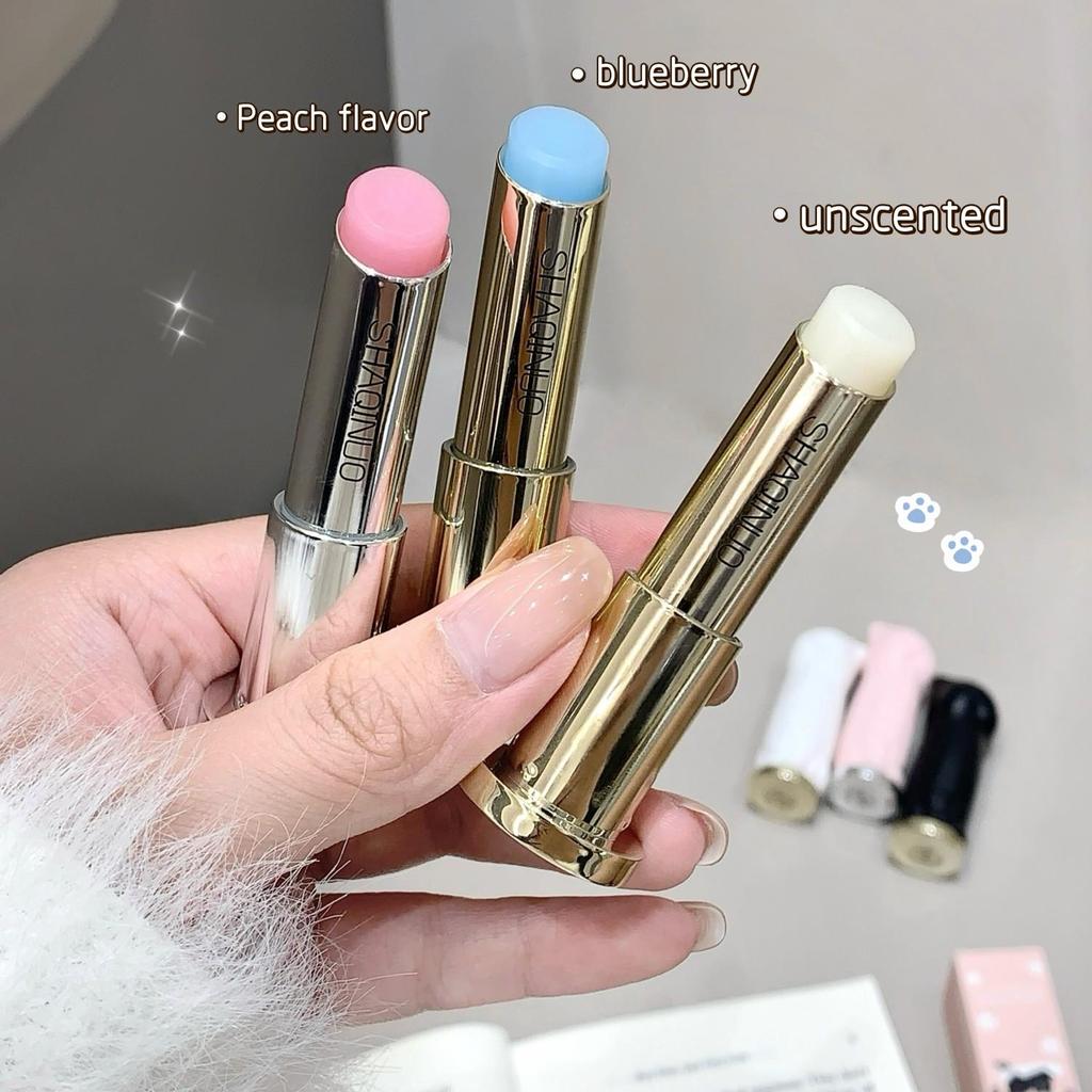 SHAQINUO Cat-Inspired Lip Balm Nourishing for Chapped Lips Long-Lasting Moisture Ideal For Autumn And Winter Hydrating Lip Care