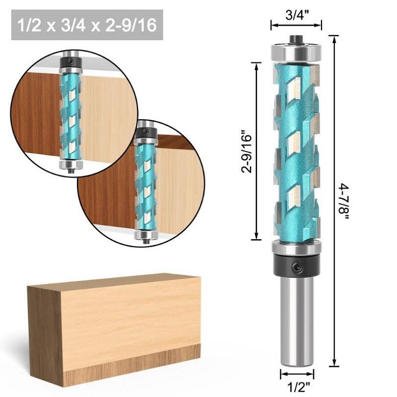12 мм 1/2 дюйма, хвостовик, заподлицо, цельный твердосплавный спиральный верхний подшипник, фреза с ЧПУ, концевая фреза с обжатием, фреза по дереву, фреза по дереву