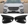 Наклейка из углеродного волокна на крышку клаксона для Hyundai Tucson 2021 года, зеркало заднего вида