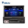 Hikity 1 din 7 "Авто Телескопический Автомобильный Радио Авторадио Автомобильный плеер Поддержка GPS BT Громкая связь FM USB SD Камера заднего вида DVR Управление на рулевом колесе