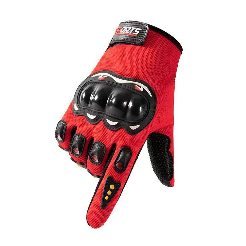 Motorcycle Gloves Men and Women Sunscreen Non-slip Touch Screen Outdoor Gloves Breathable Thin Driving Tactics Fitness Exercise Long Finger