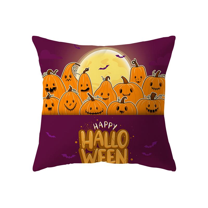 Подушка с изображением тыквенного черепа на тему Хэллоуина, чехол для дивана, праздничный подарок, декор для вечеринки, дом