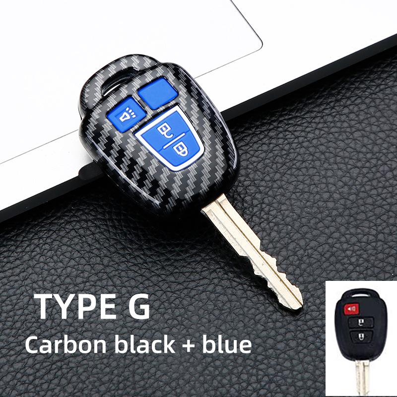ABS Карбон 2/3/4 Кнопки Брелок для Автомобильного Ключа Чехол для Toyota Camry Prius 2012 2013 2014 Corolla Rav4