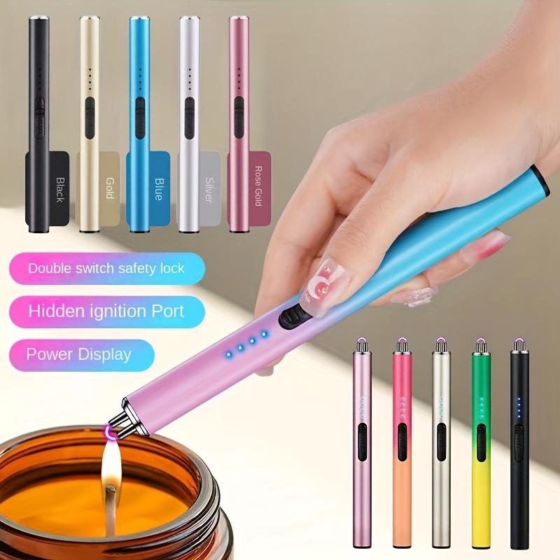Electric Candle Lighter Kitchen Gas Stove Igniter Ignition Stick Lighters Windproof And Flameless Rechargeable Lighters For Candles Grill BBQ Camping