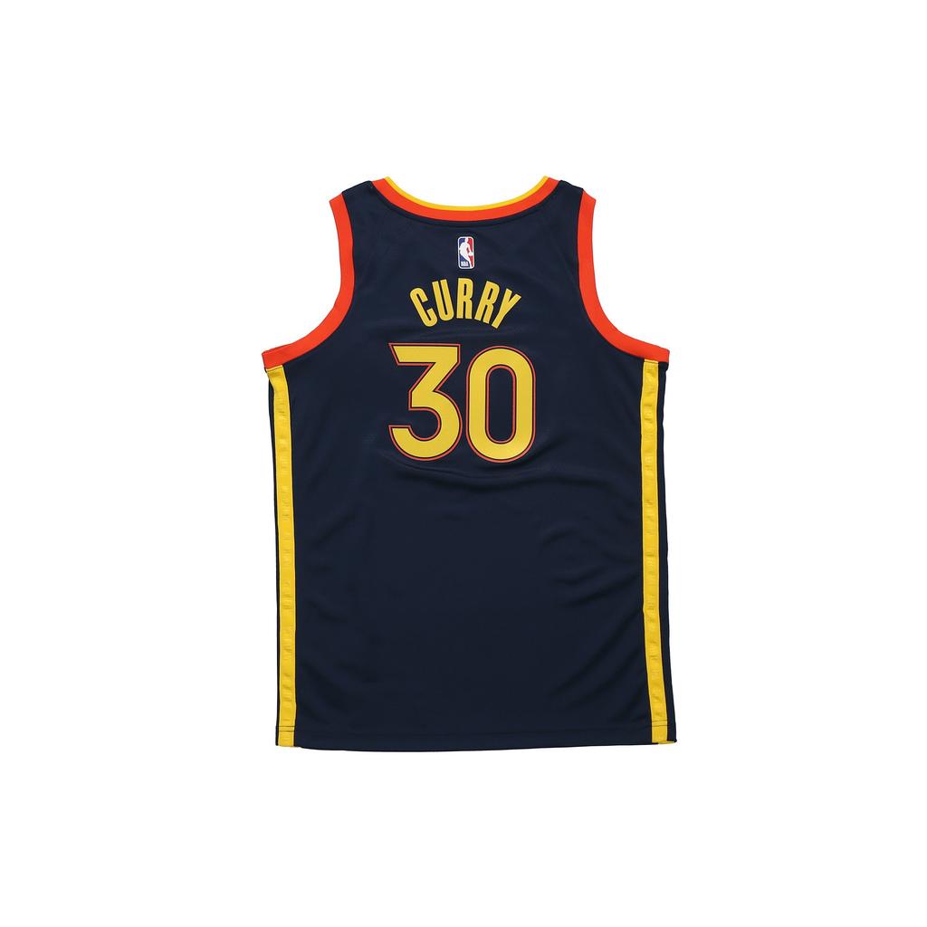 Nike NBA Warriors 21/22 Curry City Edition Swingman Джерси Темно-оранжевый Мужская уличная одежда CN1729-421