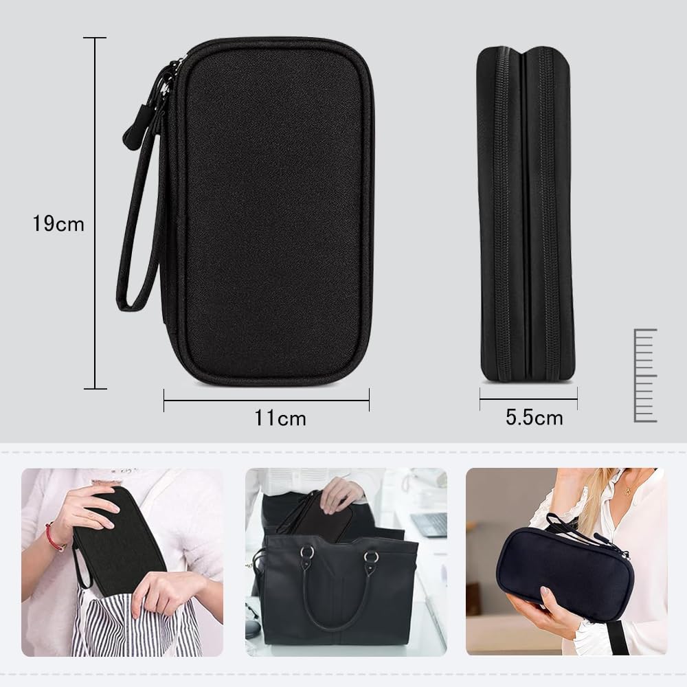 DONGFANGB Многофункциональный гаджет для хранения Большой для ПК SD Портативный Удобный для путешествий Коробка, Чехол, 3-слойный, Устойчивый к царапинам, Вместительный, Пылезащитный,