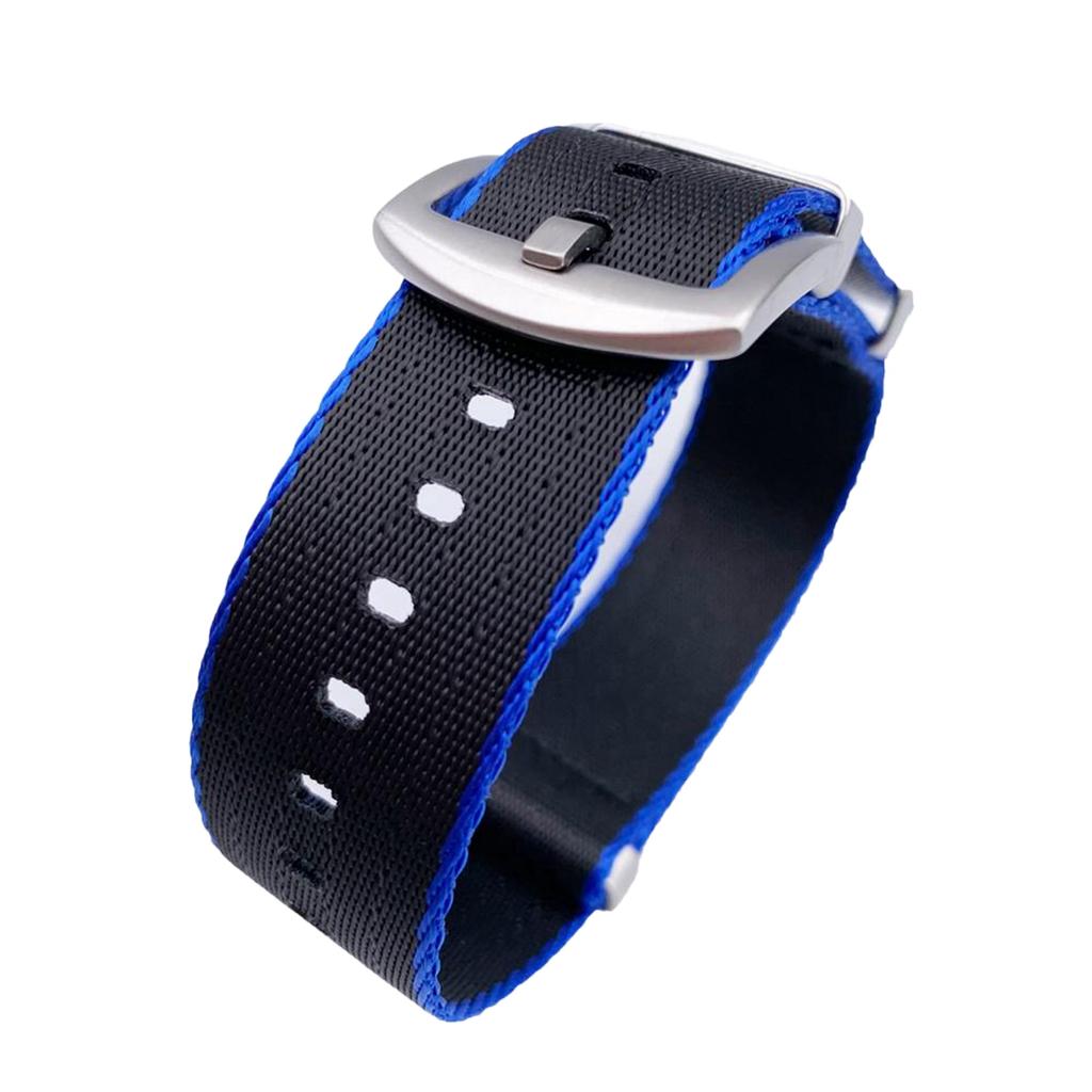 Ремешок для часов 18–24 мм, универсальный нейлоновый мужской и женский холст, прочный браслет на запястье, аксессуары
