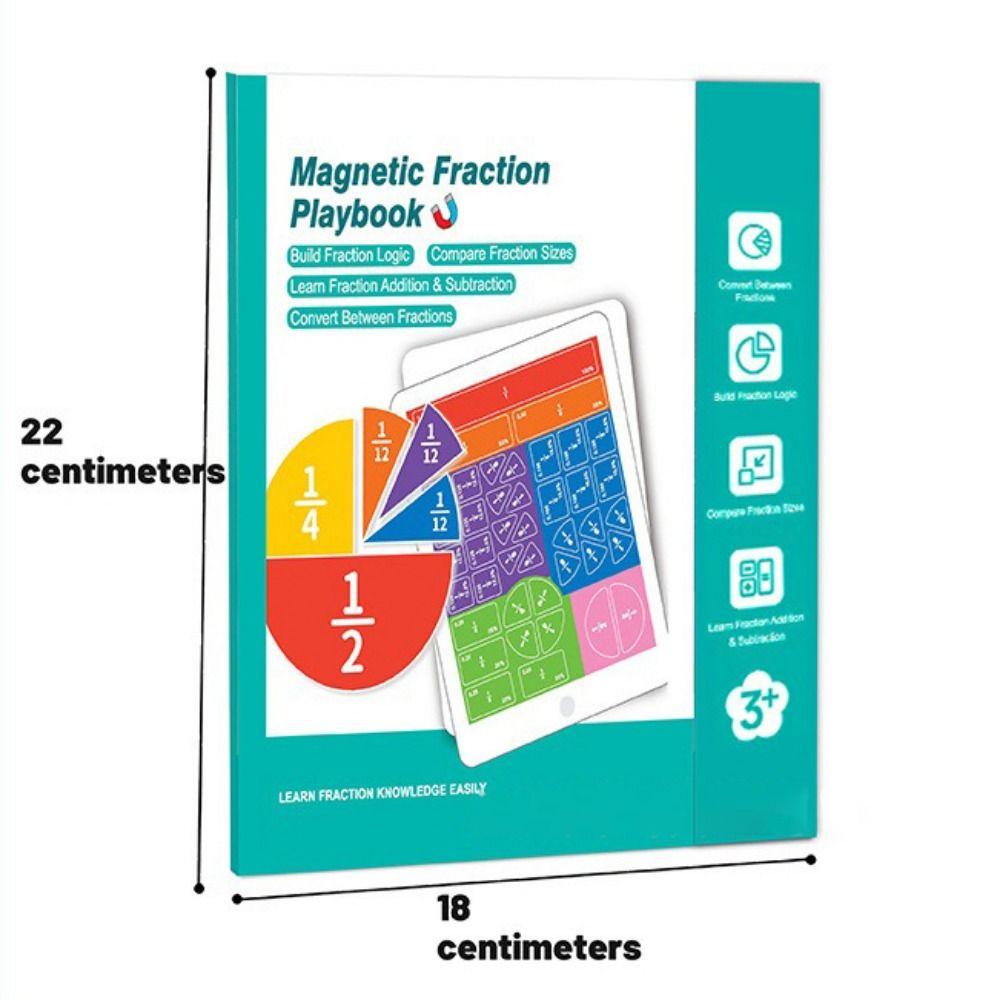 Magnetic Magnetic Fraction Playbook Fraction Teaching Tool For Elementary Education