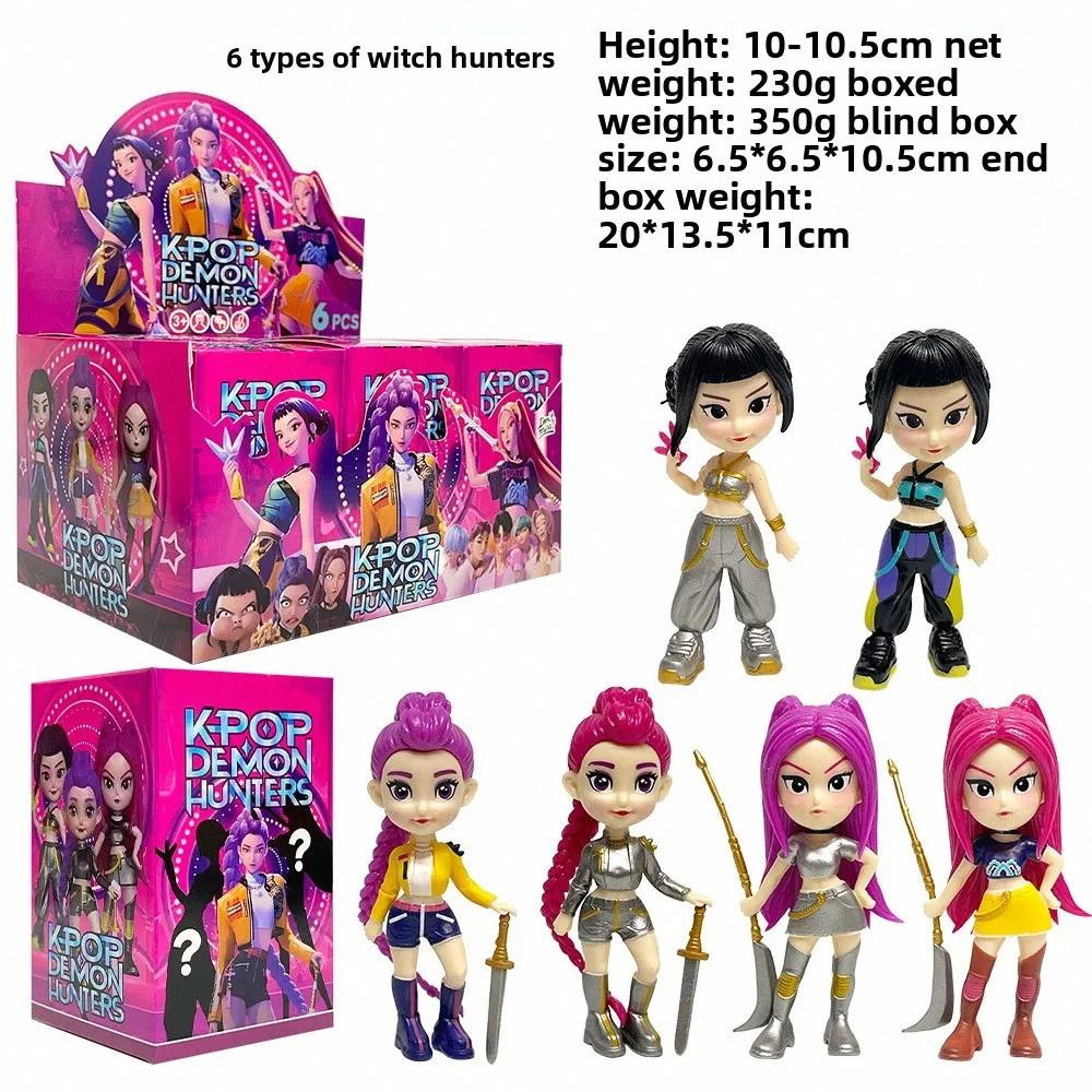 Anime Figure K-pop Demon Hunters with Box Kawaii Boys Girls Gifts For Kids Fans Halloween Christmas Figure Decorative Gifts