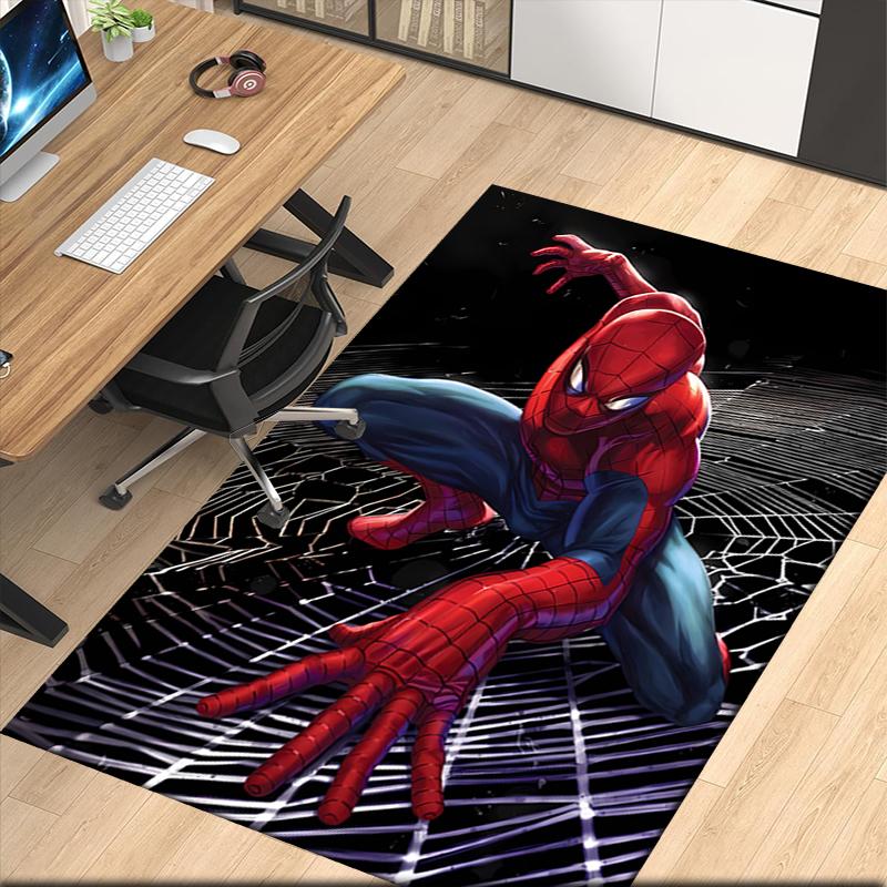 Spider Man Printed Carpet, for Office Chair Living Room Bedroom Kitchen Room Decor Gifts.