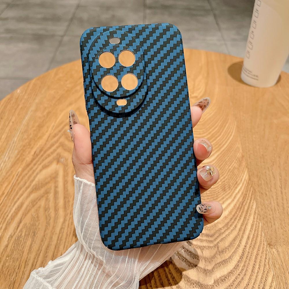 Для Huawei nova 14 5G Чехол Твердый ПК Чехол для телефона Текстура углеродного волокна Защита от падений