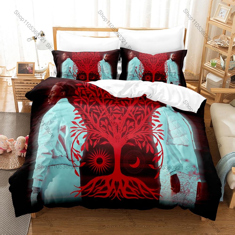 Cool Dadju Gentleman 2.0 Héritage Album Luxury Concert Print Duvet Cover + 2 Pillowcases Francophone Music Fans 3pcs Bedding Set