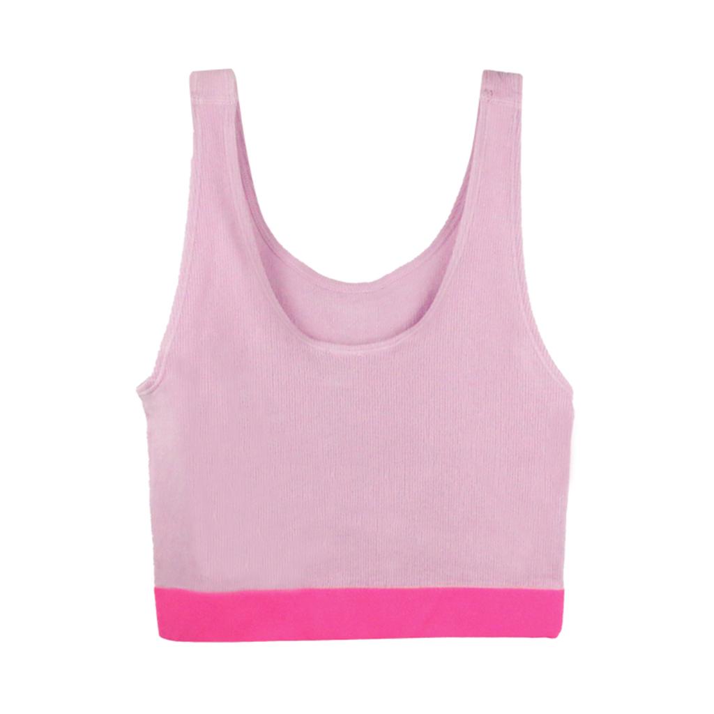 Adidas Originals Seamless High Elastic Anti-Exposure Vest Women Tops Violet 4A2H41-536