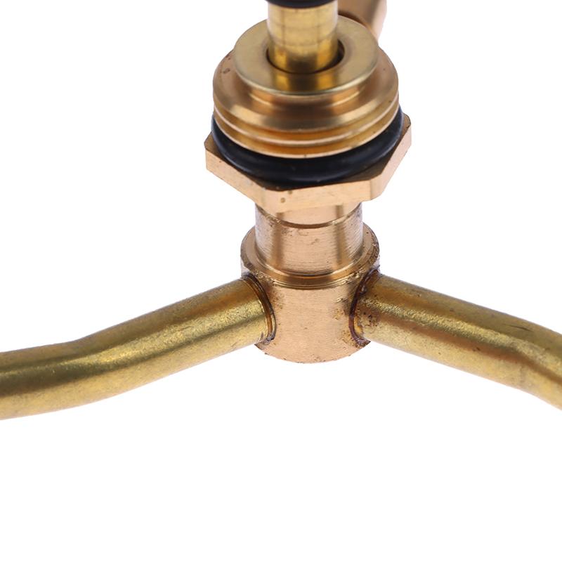 1Pc 2/3/4 Arm 360°Automatic Rotary Whirling Sprinkler Garden Lawn Irrigation Watering Nozzle Spray Rotating Brass Sprayer