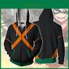 Уютный Свитер-Пальто Худи Куртка My Hero Academia Изуку Мидория Бакуго Кацуки