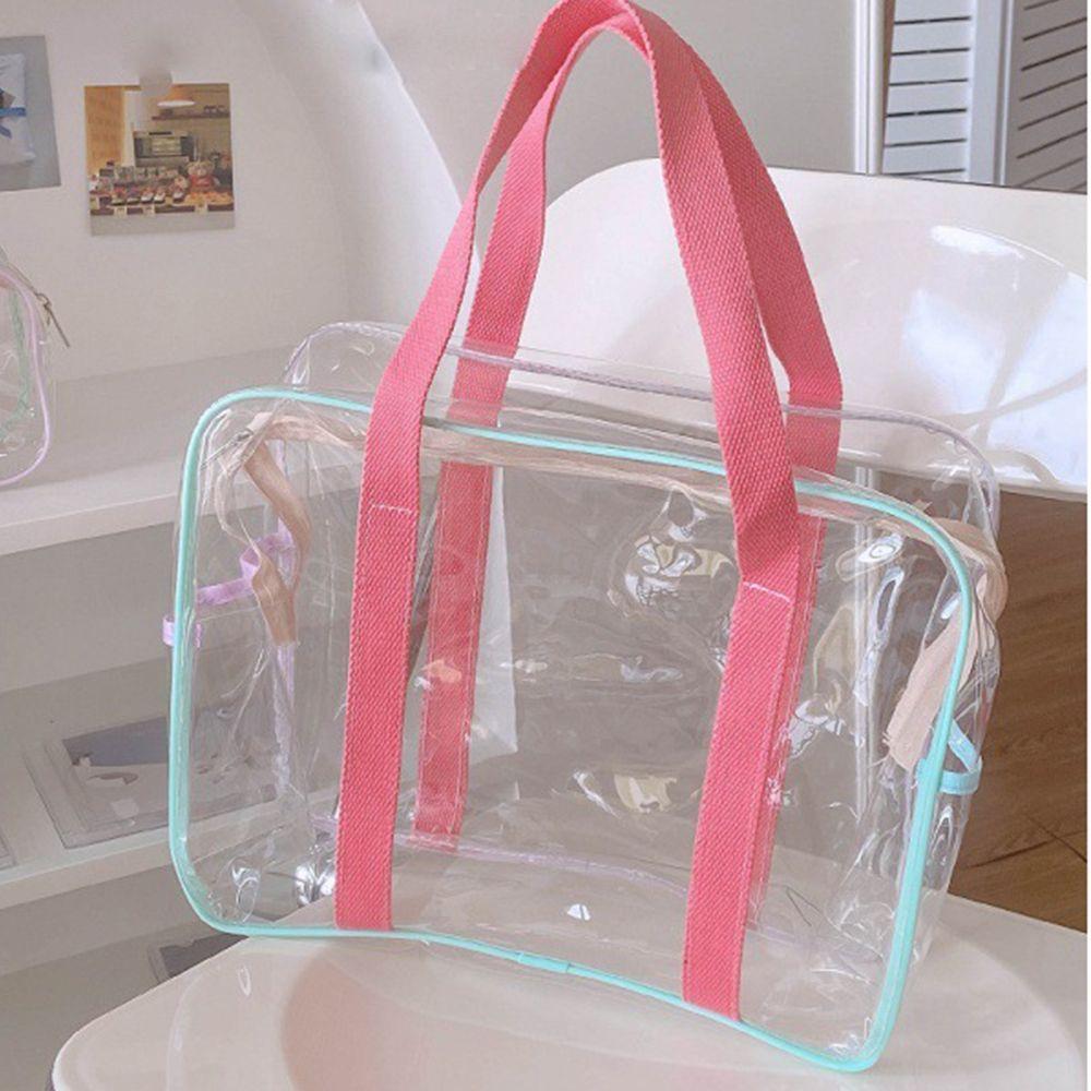 Bag Large Capacity Waterproof Storage Bag Waterproof Beach Bag Transparent Makeup Bag PVC Tote Bag