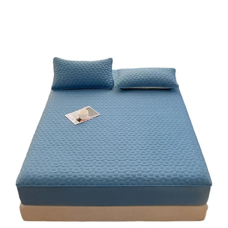 Новый класс А антибактериальный водонепроницаемый четырехсезонный хлопковый наполнитель с утолщенной простыней защитный чехол для матрасов