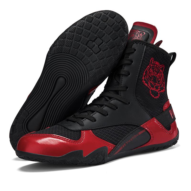 Унисекс боксерские ботинки Противоскользящие ботинки для борьбы Боевые боксерские ботинки Мужские ботинки для верховой езды Мотоциклетные ботинки Женские ботинки для соревнований по борьбе