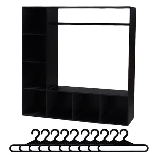 Мини кукольный шкаф с 10 вешалками Шкаф для хранения кукольной одежды для демонстрации Аксессуары для кукольного домика