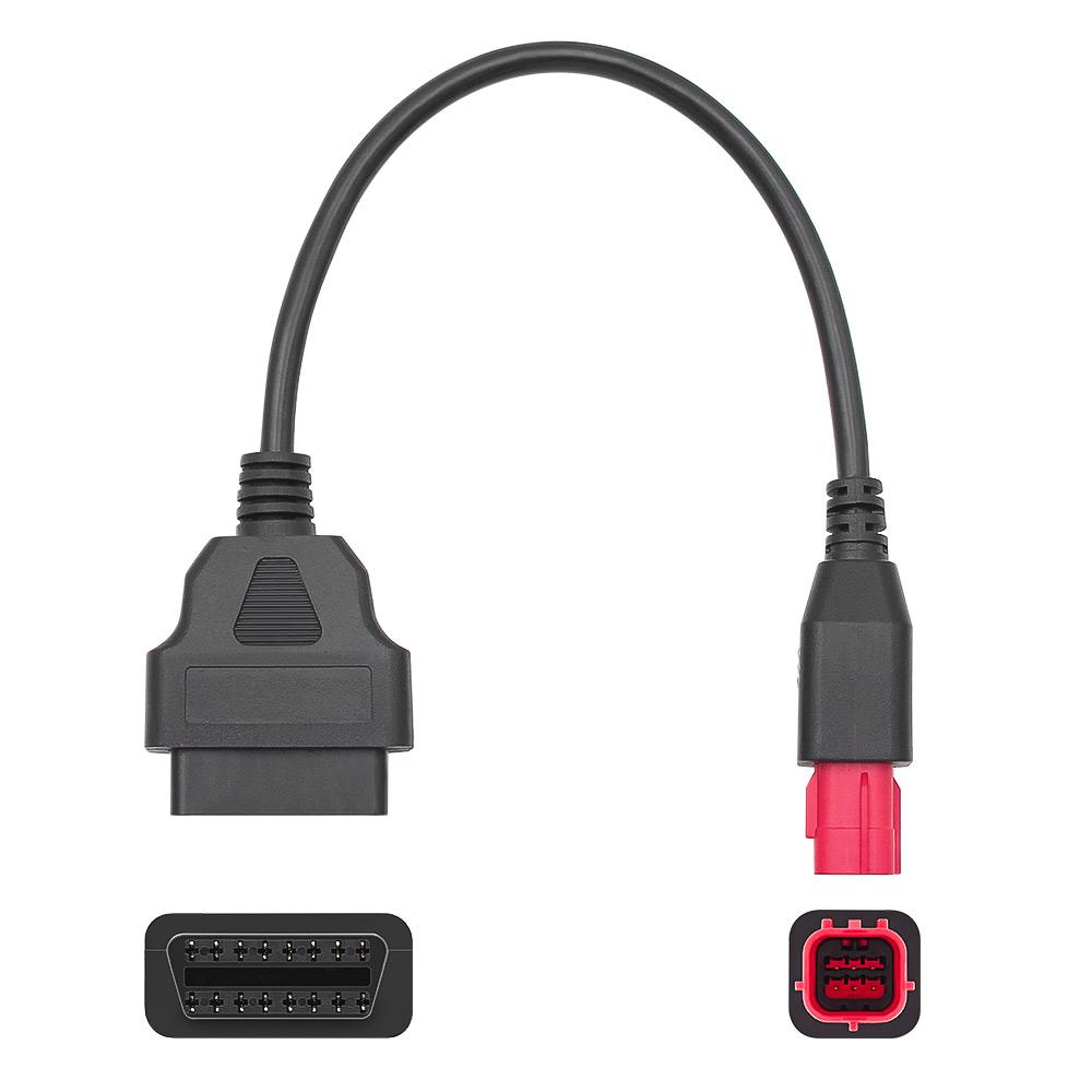 Для Honda 6-контактный 4-контактный мотоциклетный OBD2 кабель 6-контактный на OBDII 16-контактный адаптер-разъем Кабель Диагностический кабель OBD 2 Удлинительный кабель