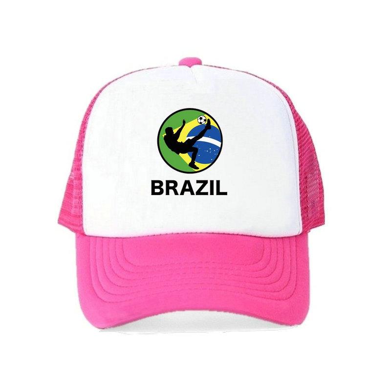 Men Women Football Brazil Team Snapback Cap 2018 Brazil Fan Soccer Sports Cap Yellow Green Brazil National Parrot Flag Hat YY456