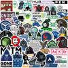 50 Pcs Waterproof Hacker Coding Stickers for Luggage, Guitars, Notebooks