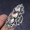 Natural Morganite Gemstone Handmade 925 Sterling Silver Jewelry Ring Size 9 Y8l58