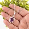 Африканский аметист камень стерлинговое серебро подарок на годовщину помолвка бохо кулон PP-6-4