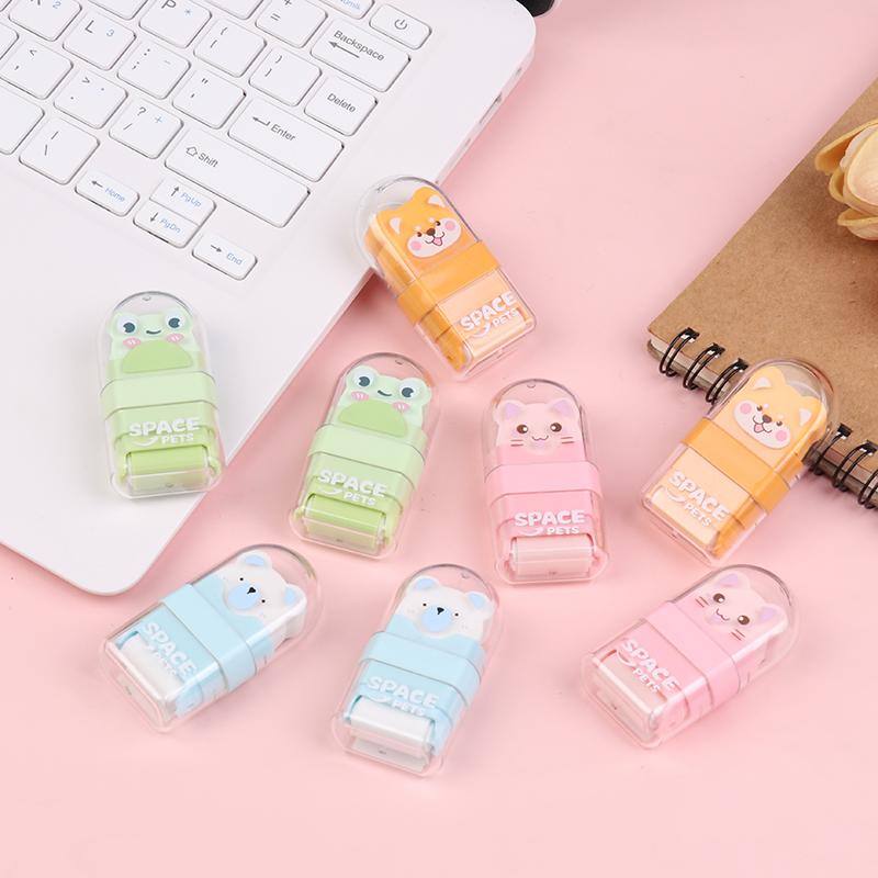 2 шт./набор ластик-ролик ластик в форме животного чистый мало стружки милый мультяшный ластик