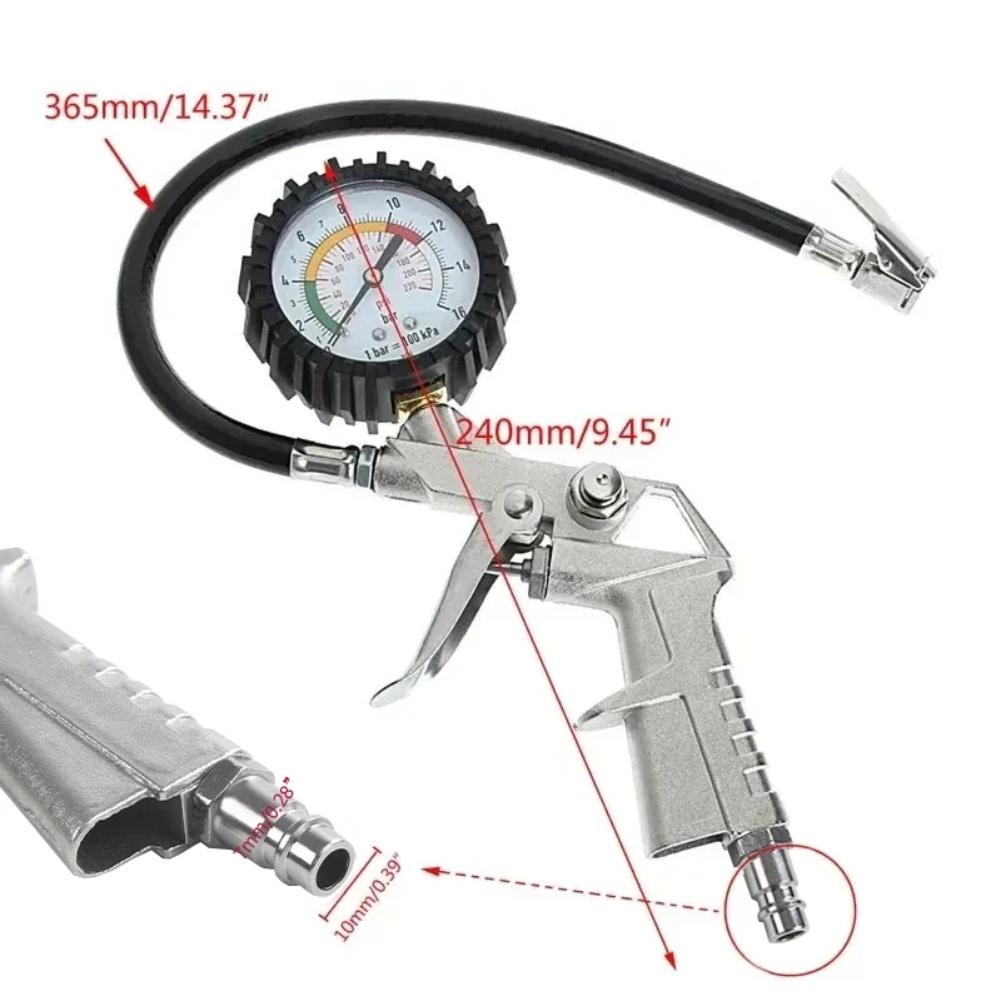 220 PSI Манометр для измерения давления в шинах Тестер Компрессор Воздушный Компрессор Инструменты Детали Интерьера Ire Мониторинг Давления в Шинах