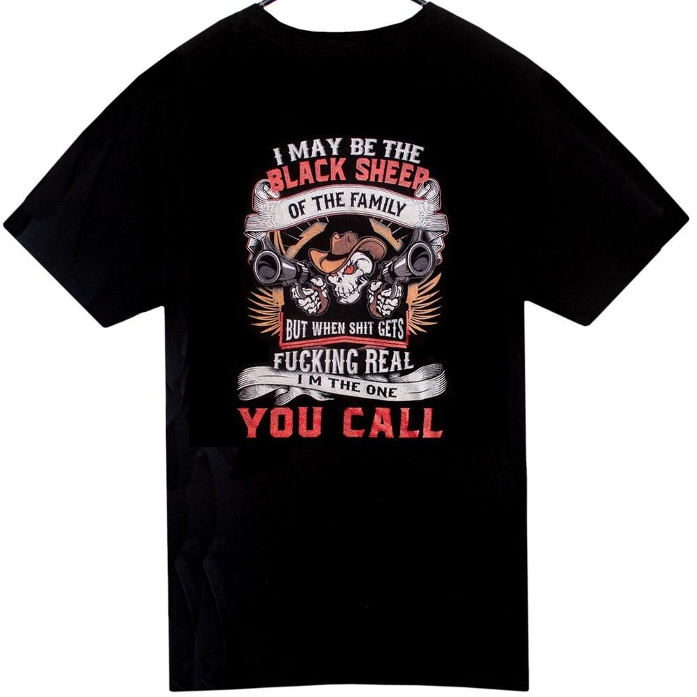 I May Be The Black Sheep of The Family... Men's T-Shirt Size M Black