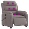 VidaXL Fauteuil de Massage Inclinable Électrique, Chaise de Relaxation avec Dossier, Siège avec Accoudoirs, Fauteuil TV de 3204976