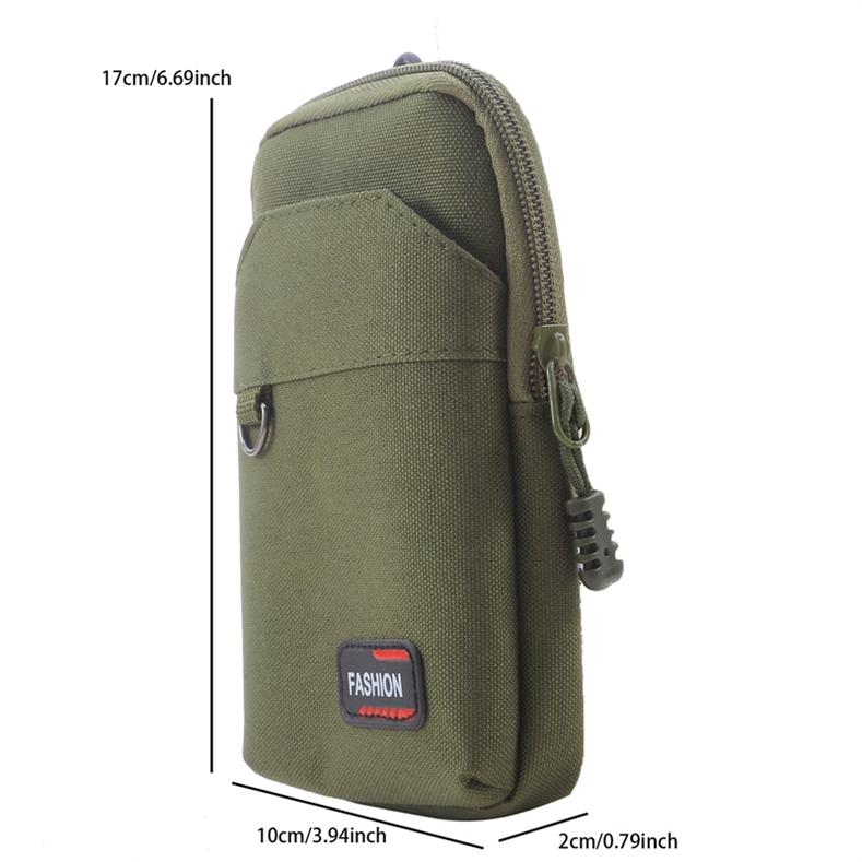 Vertical Single/Double-Layer Mountaineering Buckle Waterproof Belt Waist Bag Outdoor Running Mobile Phone Bag For Men