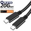 Кабель для передачи данных типа C, двусторонний USB3.2Gen2*2, PD100W, кабель для быстрой зарядки, полнофункциональный, 4K-экран