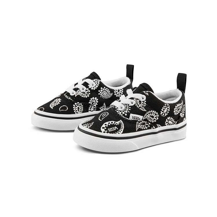 Vans Era Low Top Fashion Sneakers Black Cashew Flower Baby Sneakers VN0A4P39BLK