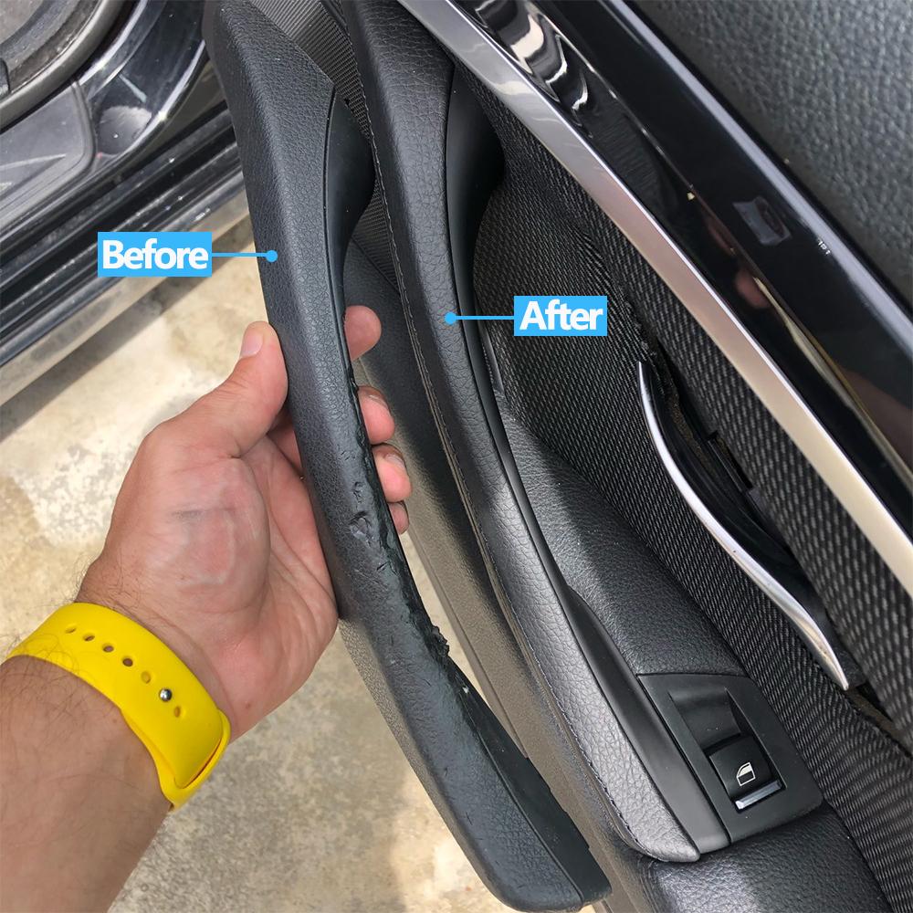 3 шт. внутренние ручки для 3 пассажирских дверей с кожаной ручкой в ​​сборе для BMW 5 серии F10 F11 520i 523i 525i 528i