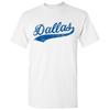 Футболка мужская Dallas City Baseball Script - Home Run - Белая