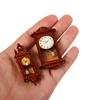 1Pc 1:12 Dollhouse Miniature Wall Clock Home Decor Accessories Toy Pretend Play