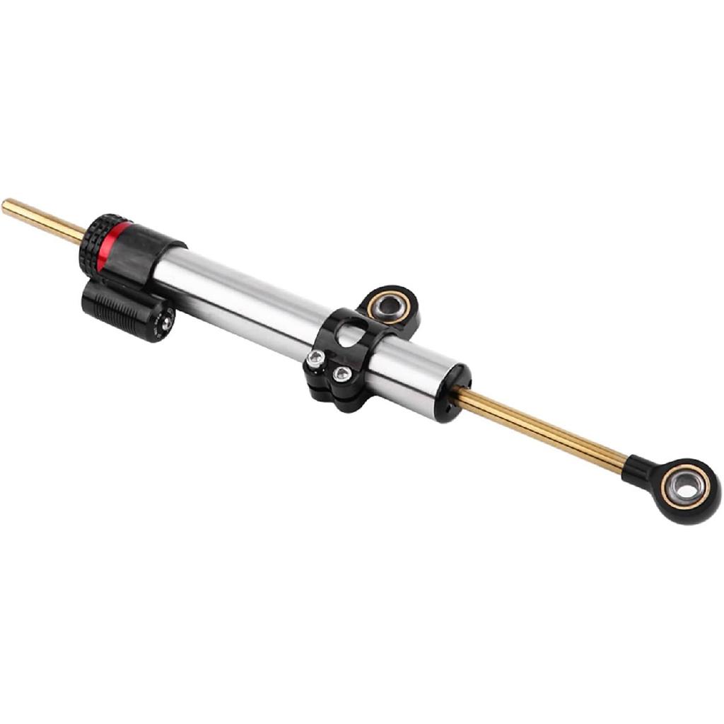 Motorcycle Steering Damper, Aluminum Universal Motorcycle Steering Damper Stabilizer for MT10 MT 07 MT09 Long Type