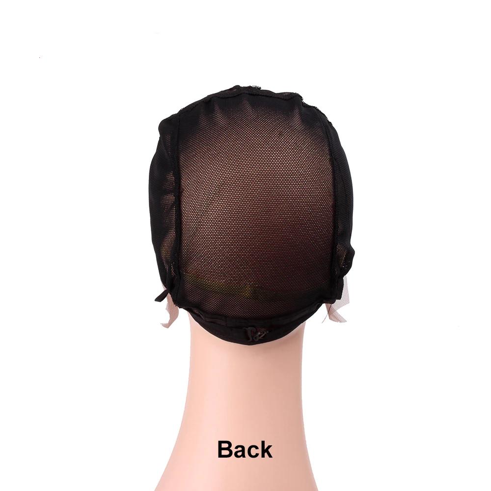 U Type Lace Front Black Net Headband Wig Cap