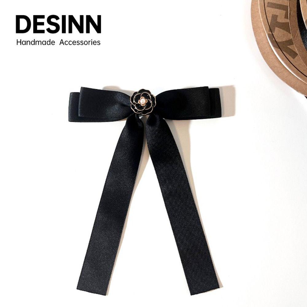 Rhinestone Shirt Brooch Simple Collar Texture Bowknot Accessories Bow Tie School Student