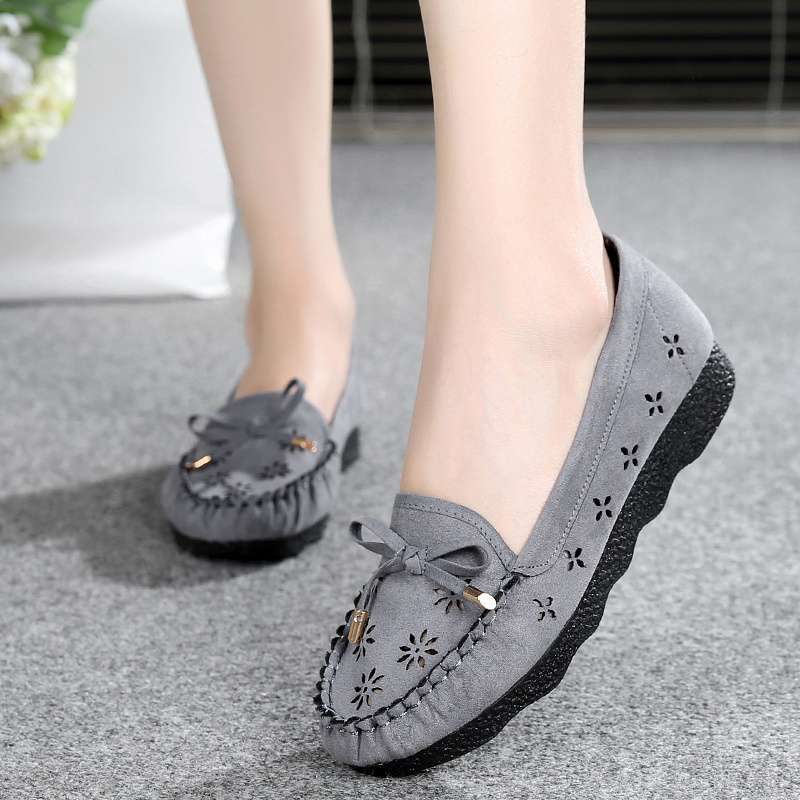 Весенне-летние старые северные тканевые туфли женские дышащие сетчатые одинарные туфли на шнуровке с полым мягким носком женские туфли на плоской подошве туфли-бини для беременных ш