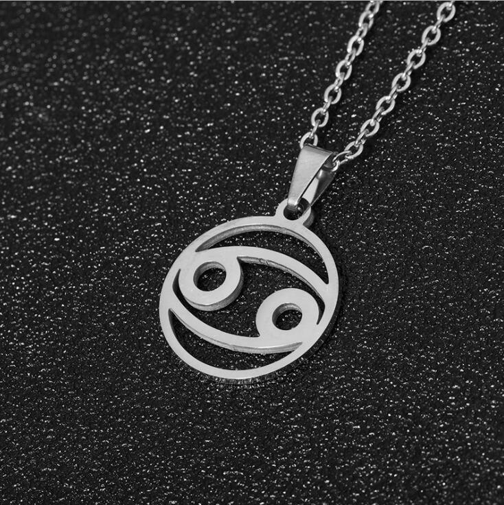 Унисекс Элегантный Нержавеющая сталь 12 Созвездие Подвески Шарм Золотая Цепочка Чокер Символ Астрология Ожерелья Знак Зодиака Ожерелье