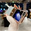 For Samsung Galaxy Z Flip6 5G/Z Flip5 5G Case Rhinestones Decor Hard PC Folding Phone Cover
